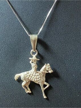 925 Sterling Horse Pendant Necklace